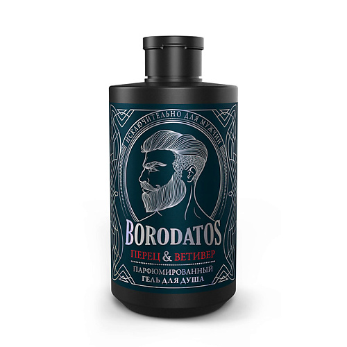 фото Borodatos парфюмированный гель для душа "перец, ветивер"