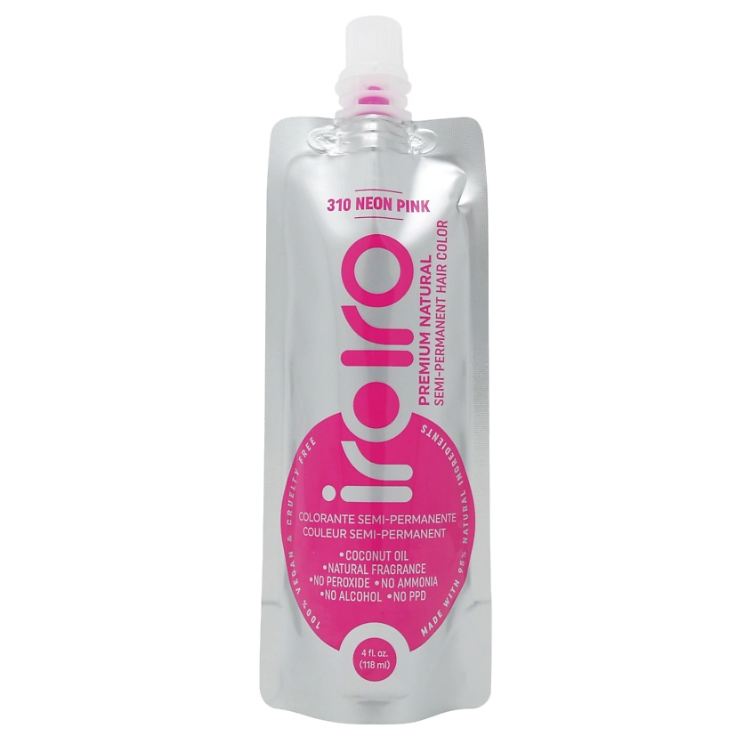IROIRO Семи-перманентный краситель для волос 310 NEON PINK Неоновый ...