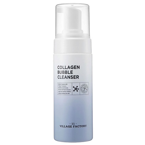 VILLAGE 11 FACTORY Очищающая пенка для умывания с коллагеном Collagen Bubble Cleanser