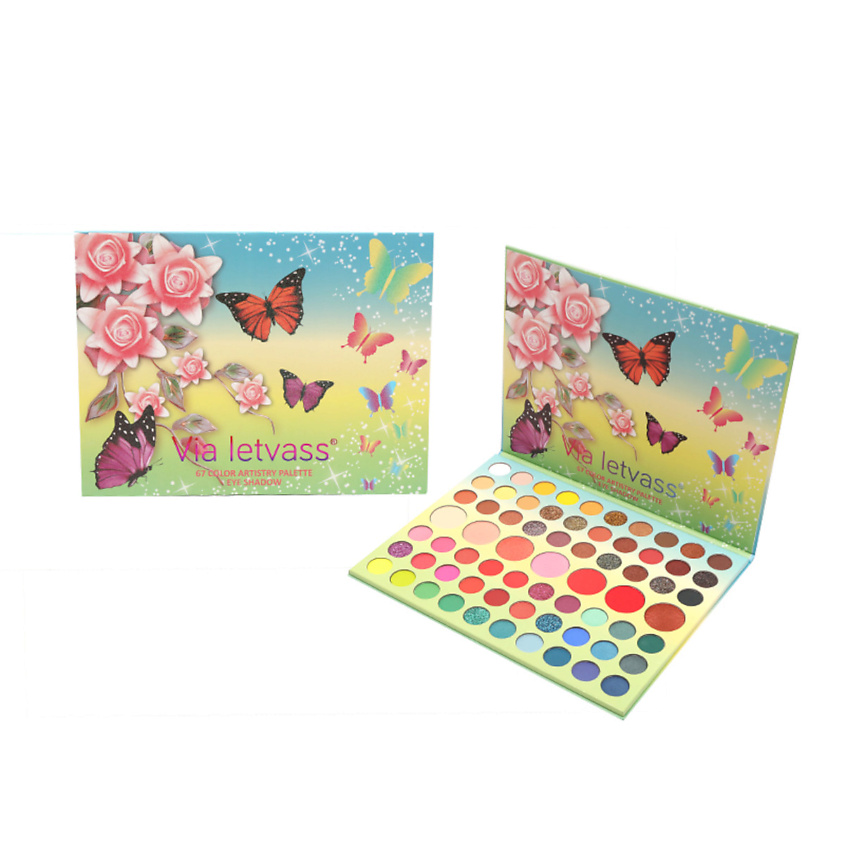 FARRES Тени для век 67 цветов BUTTERFLY купить по низким ценам в ЛЭТУАЛЬ