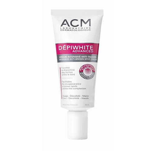 ACM LABORATOIRE DERMATOLOGIQUE Крем интенсивный от пигментных пятен Depiwhite Advanced 40.0 крем для коррекции пигментных пятен spf15 antiaging clarifying cream