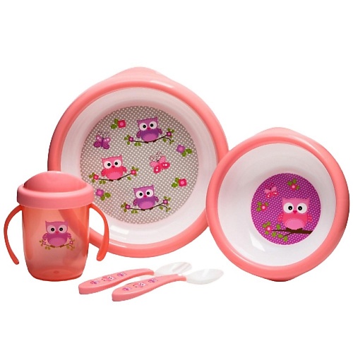 UVITON Набор детской посуды (розовый)