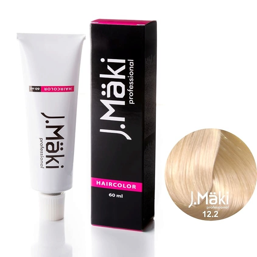 

J.MÄKI PROFESSIONAL Краситель для волос 12.2 Суперблонд жемчужный