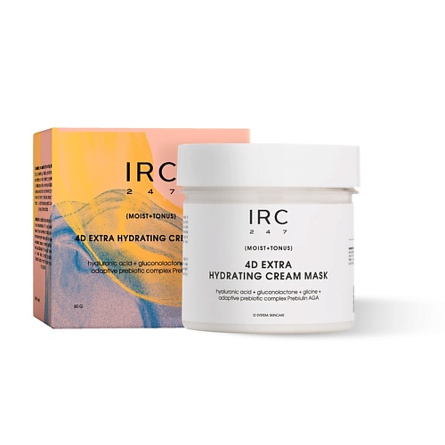 IRC 247 4D экстра увлажняющий крем с гиалуроновой кислотой и маска для сухой и чувствительной кожи 80.0
