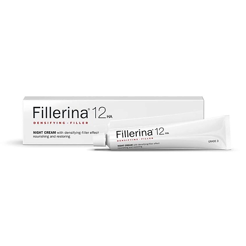 FILLERINA 12HA Ночной крем с укрепляющим эффектом, уровень 3 50 fillerina 12ha densifying filler набор с укрепляющим эффектом уровень 5 60