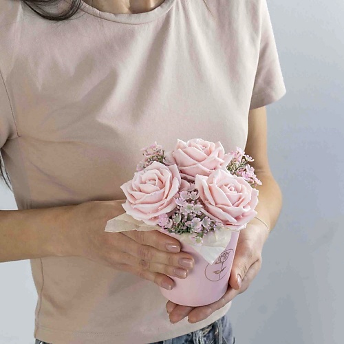 Букет из мыльных цветов ЛЭТУАЛЬ FLOWERS Композиция из мыла Шармель подарки для неё лэтуаль flowers композиция из мыла тиффани