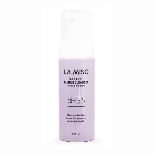 цена Мусс для снятия макияжа LA MISO Мягкая кислородная пенка для глубокого очищения PH 5.5