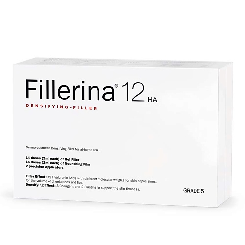 FILLERINA 12HA Densifying-Filler  набор с укрепляющим эффектом, уровень 5 60 fillerina 12ha крем для век с укрепляющим эффектом уровень 5 15