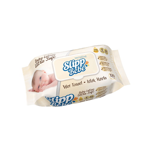 Салфетки для тела SLIPP BEBE Детские влажные салфетки SENSITIVE гигиена вкусвилл салфетки влажные детские