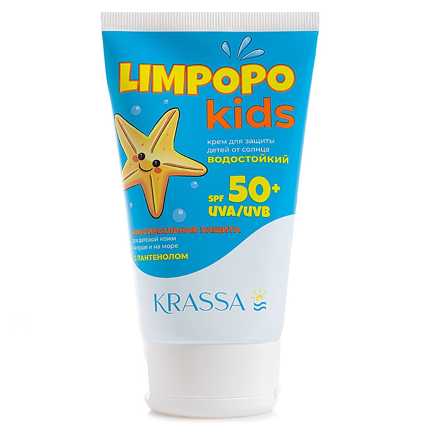 фото Krassa limpopo kids крем для защиты детей от солнца spf 50+