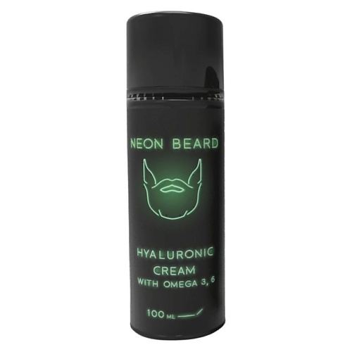 Крем для лица NEON BEARD Гиалуроновый крем с Омега 3.6 GREEN NEON - Вербена гель для умывания neon beard супер очищающий гель для лица и бороды red neon сандал