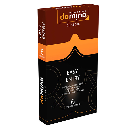 DOMINO CONDOMS Презервативы DOMINO CLASSIC Easy Entry 6 domino condoms презервативы domino sweet sex tropicana 3