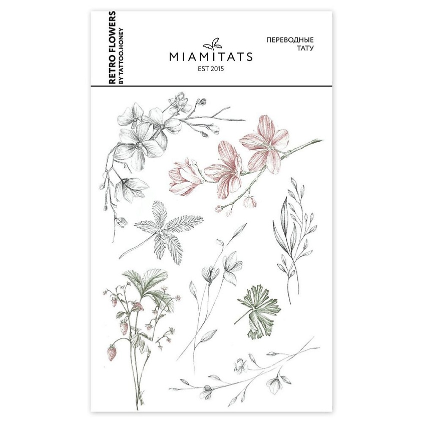 Изображение товара MIAMITATS Переводные мини-тату Retro, 1 шт.