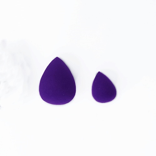 Спонж для нанесения макияжа PUROBIO Комплект из двух спонжей (маленький и средний)