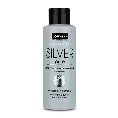 фото Lorvenn hair professionals шампунь silver pure для блондированных волос