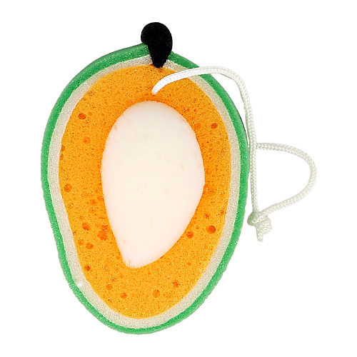 DECO. Губка для тела со шнурком mango губка aqua story запасная для фильтра турбо n21 10х10х16 см 2 шт