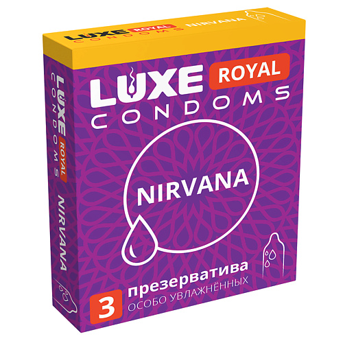 LUXE CONDOMS Презервативы LUXE ROYAL Nirvana 3 luxe condoms презервативы luxe эксклюзив летучий голландец 1