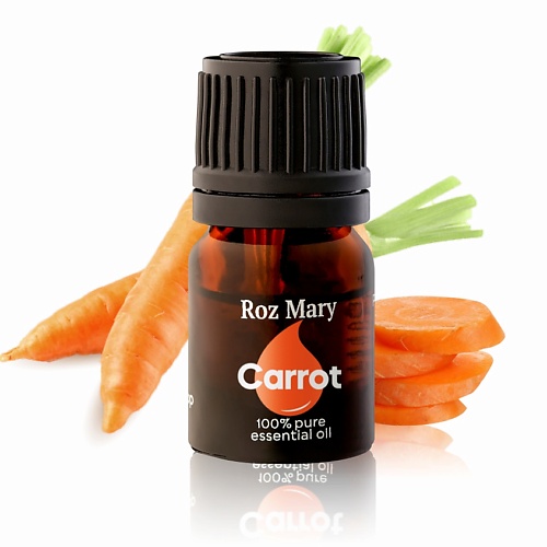 Масло для тела ROZ MARY Эфирное масло Морковь 100% натуральное масло для тела roz mary эфирное масло пачули 100% натуральное против воспалений