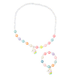 Комплект аксессуаров для девочек: бусы, браслет