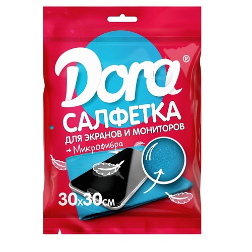 DORA Салфетка из микрофибры Для экранов, мониторов и электротехники 1 dora пакет вакуумный для хранения вещей 1