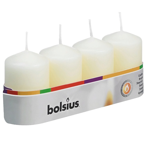 BOLSIUS Свечи столбик Bolsius Classic кремовые bolsius свечи плавающие bolsius classic кремовые