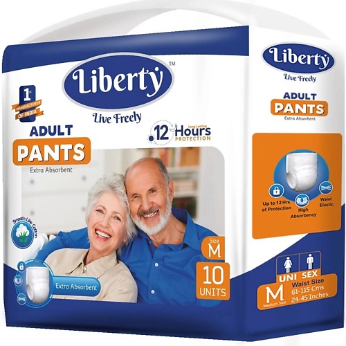 LIBERTY Подгузники-трусики Premium Pants M