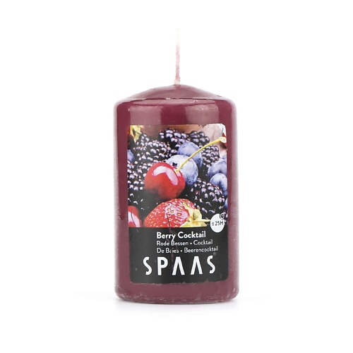 SPAAS Свеча-столбик ароматическая Ягодный коктейль 1 spaas свеча столбик ароматическая южный цитрус 1