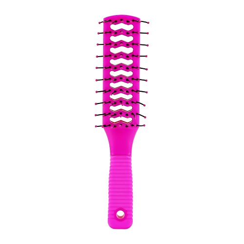 LADY PINK Щетка для волос BASIC массажная вентилируемая квадратная розовая lady pink щетка для волос basic массажная с деревянной ручкой прямоугольная