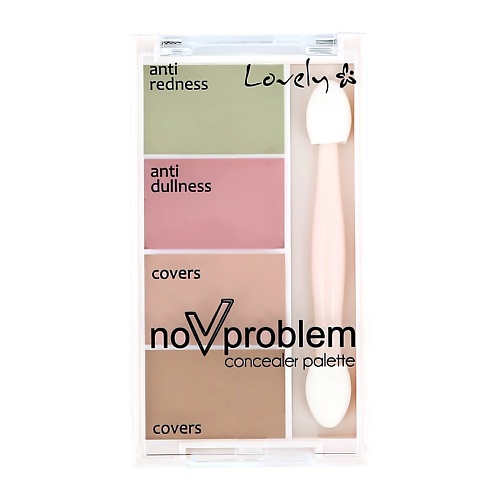 LOVELY Палетка консилеров для лица NO PROBLEM golden lines пенка мусс для умывания проблемной кожи face foam for problem skin 100