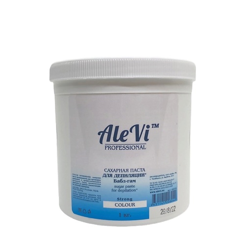 alevi сахарная паста для шугаринга medium средняя универсальная малина 1000 0 ALEVI Сахарная паста для шугаринга Strong плотная 