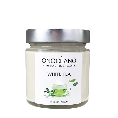 Свеча ONOCEANO Свеча ароматическая  Белый Чай декорирование ambientair свеча ароматическая animikados absolutely fabulous зеленый чай и лайм