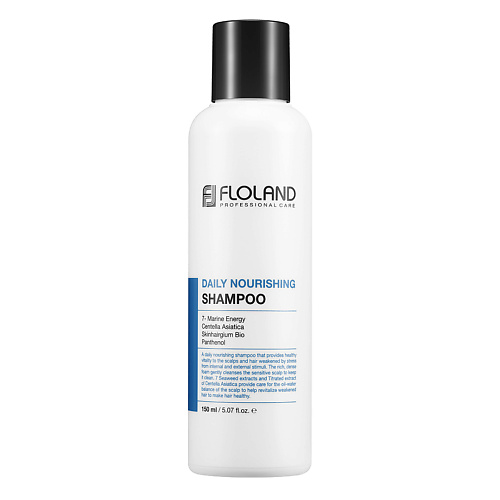 FLOLAND Питательный шампунь с центеллой и комплексом морских водорослей Daily Nourishing Shampoo