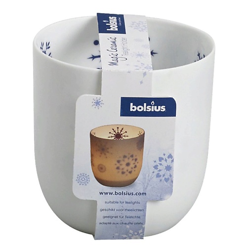 BOLSIUS Подсвечник Bolsius Сandle accessories 75/70 белый - для чайных свечей подсвечник настенный glasar 5 свечей 58 5x8 5x55см