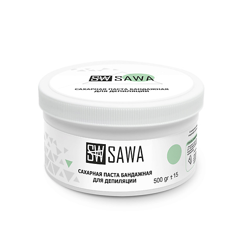 SAWA Паста для шугаринга бандажная гипоаллергенная 500 sawa паста для шугаринга бандажная гипоаллергенная 1500