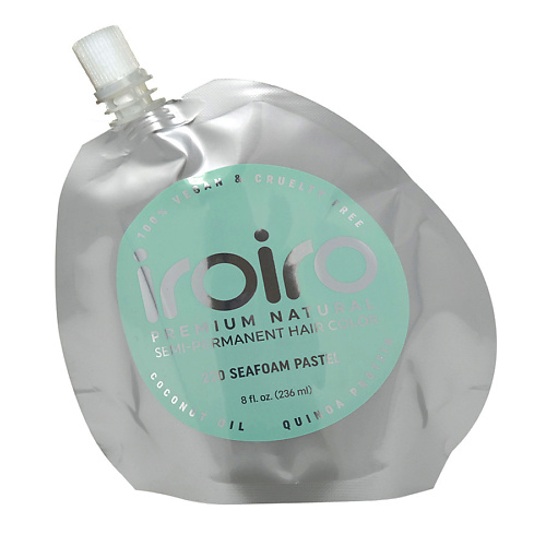 

IROIRO Семи-перманентный краситель для волос 220 SEAFOAM Морская пена, Семи-перманентный краситель для волос 220 SEAFOAM Морская пена
