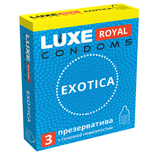 LUXE CONDOMS Презервативы LUXE ROYAL Exotica 3 luxe condoms презервативы luxe royal classic 3