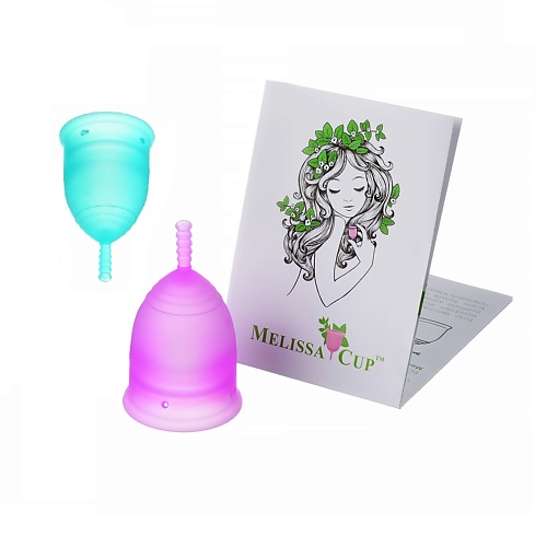 Средства для гигиены MELISSACUP Набор из 2-х менструальных чаш SIMPLY TWO размер M+S цвет сирень+черника