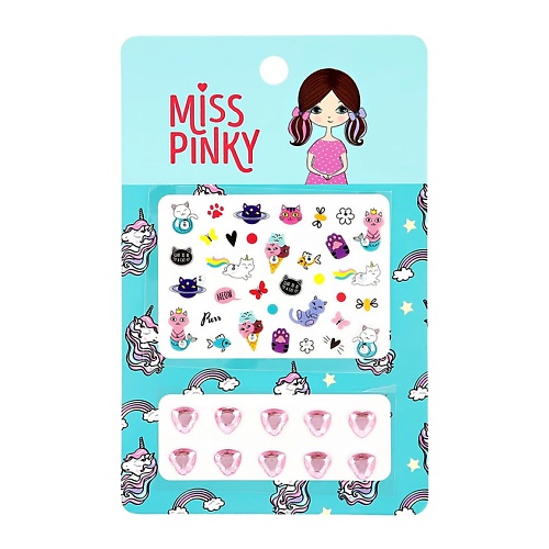 цена Наклейки для ногтей MISS PINKY Стикеры универсальные Коты