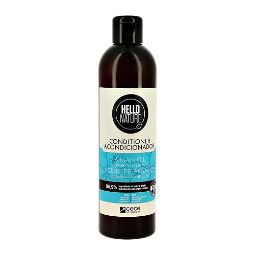 фото Hello nature кондиционер для волос argan oil с аргановым маслом (восстановление)