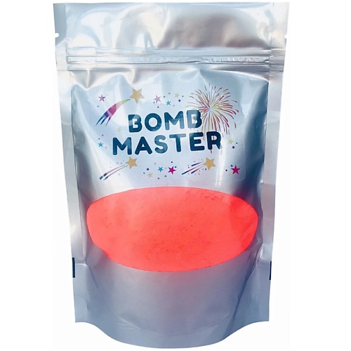 BOMB MASTER Мерцающая соль для ванны с хайлайтером, оранжевая 1
