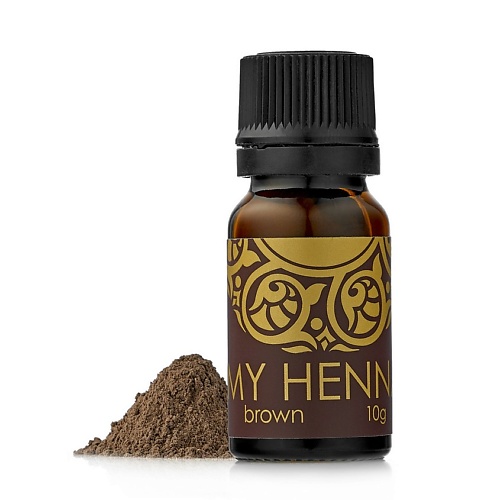 ALISA BON Хна для окраски бровей «My Henna» (коричневая) bio henna набор для домашнего окрашивания бровей хной мини брюнет