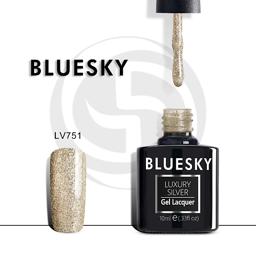 Гель-лак для ногтей BLUESKY Гель-лак Luxury Silver Новогодний бал
