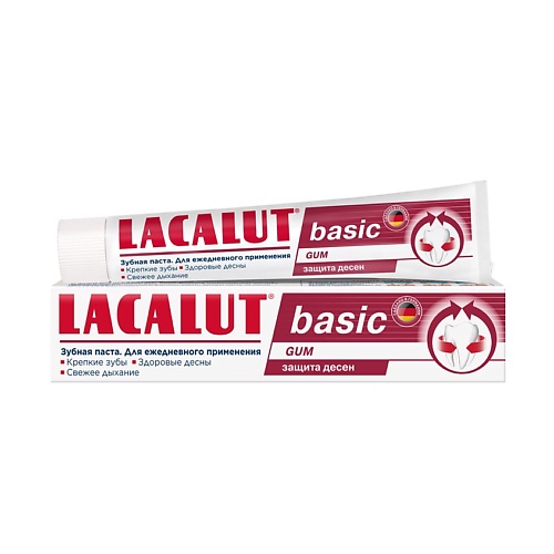 LACALUT Зубная паста basic gum 75 lacalut зубная паста multi effect plus 75