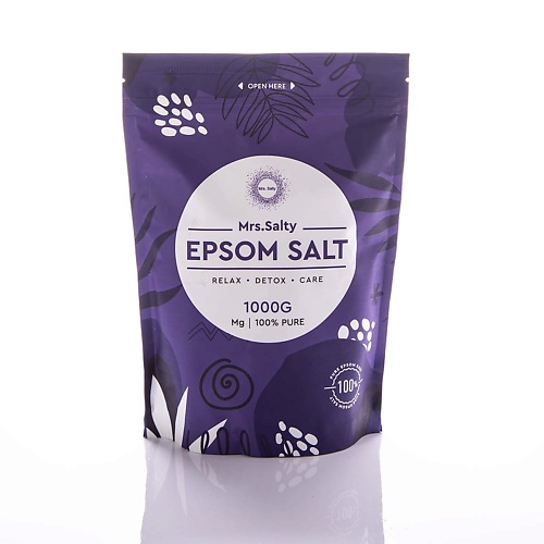 

MRS.SALTY Соль Эпсома (английская соль для ванн с магнием, epsom, магниевые ванны)