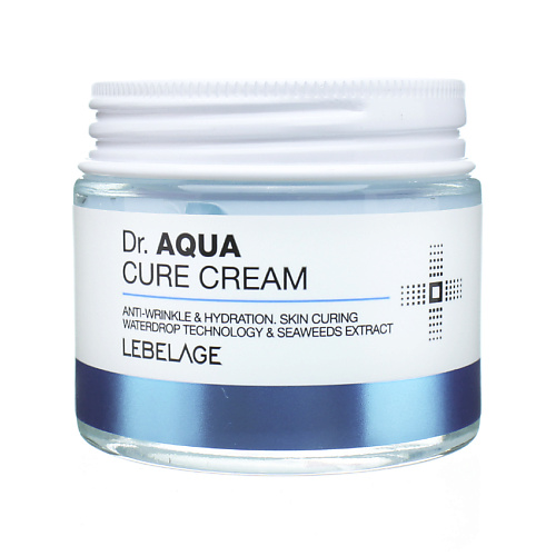 LEBELAGE Крем для лица с Экстрактом Водорослей для Обезвоженной кожи Dr. Aqua Cure Cream 70 крем для лица с коллагеном lebelage dr collagen cure cream 70 мл