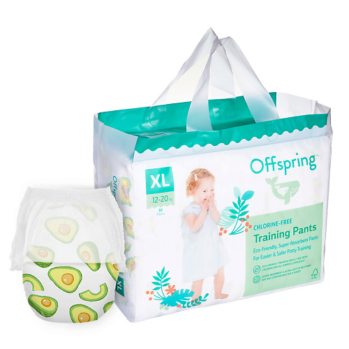 фото Offspring трусики-подгузники, xl 12-20 кг авокадо