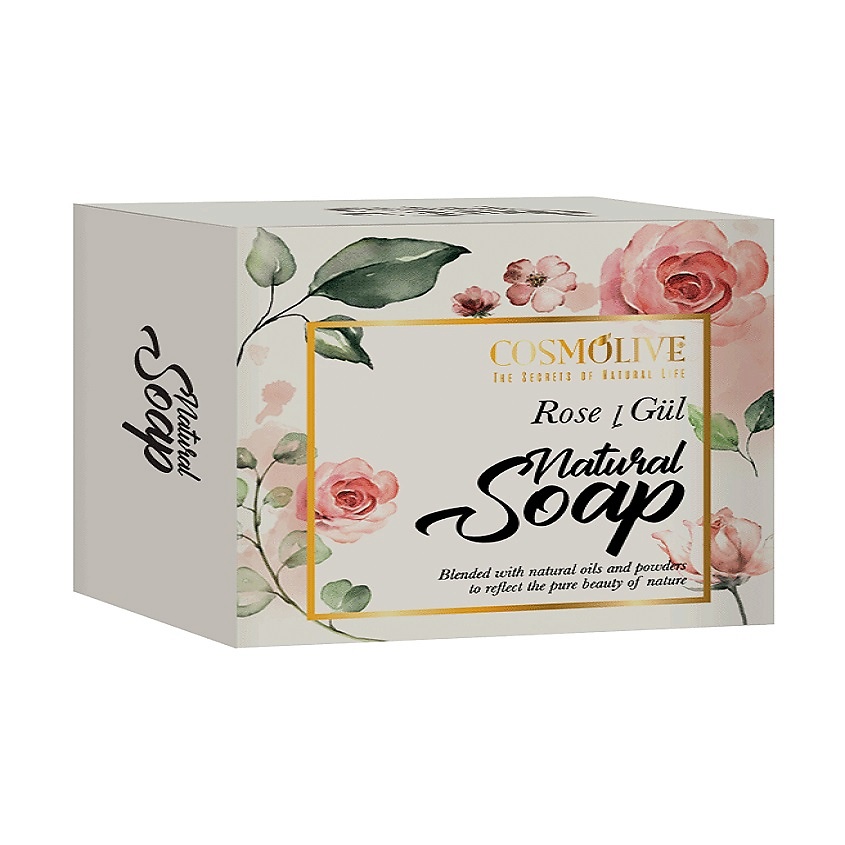 COSMOLIVE Мыло натуральное розовое rose natural soap купить по низким ...