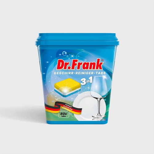 Таблетки для посудомоечной машины DR.FRANK Таблетки для посудомоечной машины geschirr-reiniger tabs 3 in 1 средства для мытья посуды meine liebe таблетки для посудомоечной машины all in 1