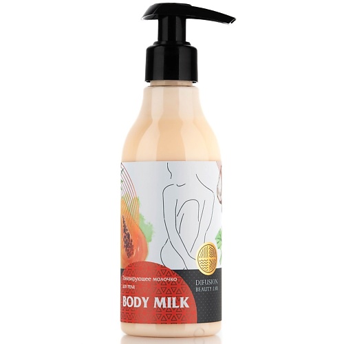 Молочко для тела DIFUSION BEAUTY LAB Тонизирующее молочко для тела Папайя и Кокос молочко для тела nivea молочко уход для тела райский кокос