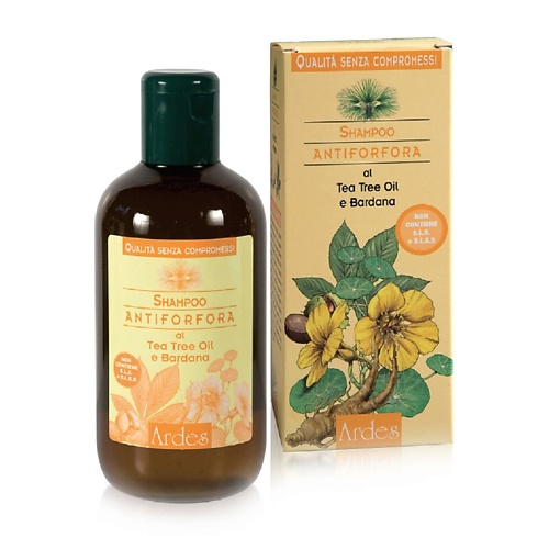 фото Ardes шампунь от перхоти с маслом чайного дерева shampoo antiforfora al tea tree oil e bardana